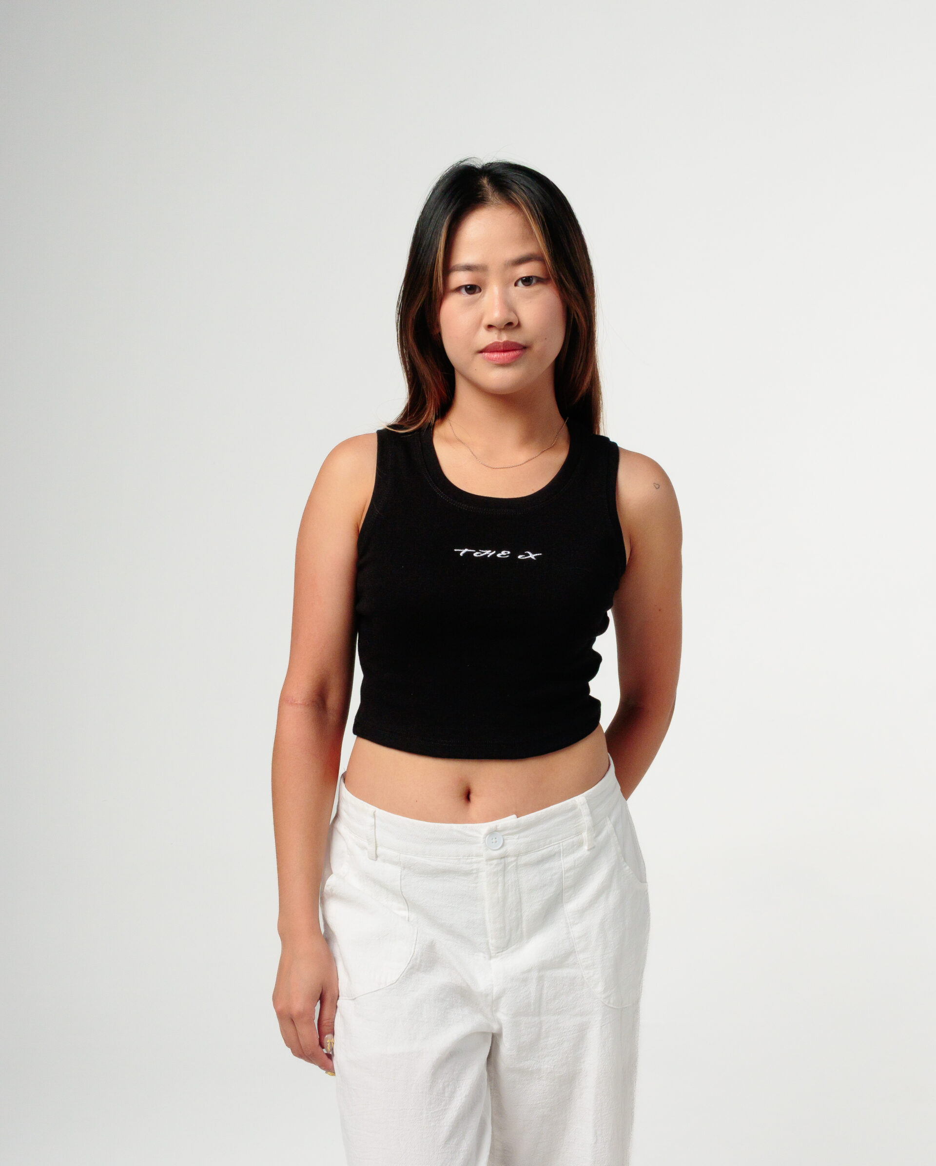 The X Black Tank Top