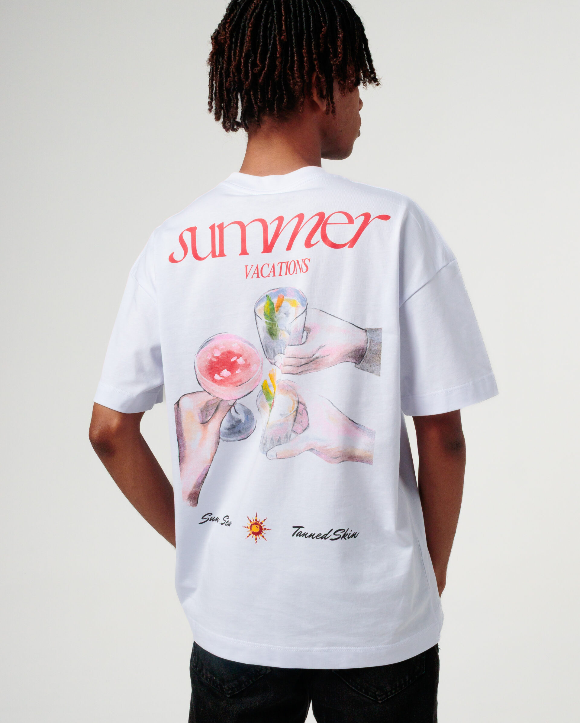 Vacations White Tee